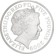Great Britain, 5 Pounds, Flying Scotsman, 2009, British Royal Mint, Silver, UNC
