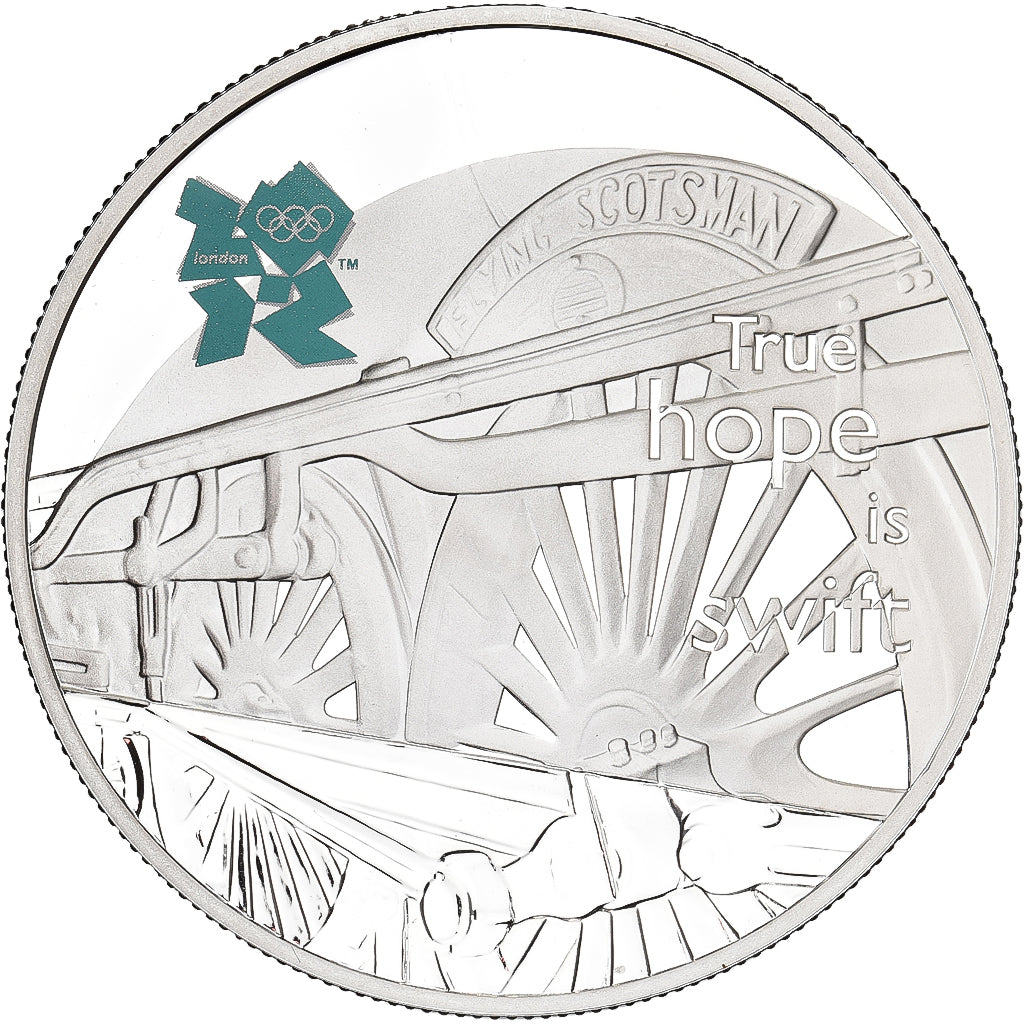 Groot Bretagne, 5 Pounds, Flying Scotsman, 2009, British Royal Mint, Zilver