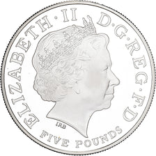 Wielka Brytania, 5 Pounds, COUNTDOWN, 2010, British Royal Mint, Srebro, UNC