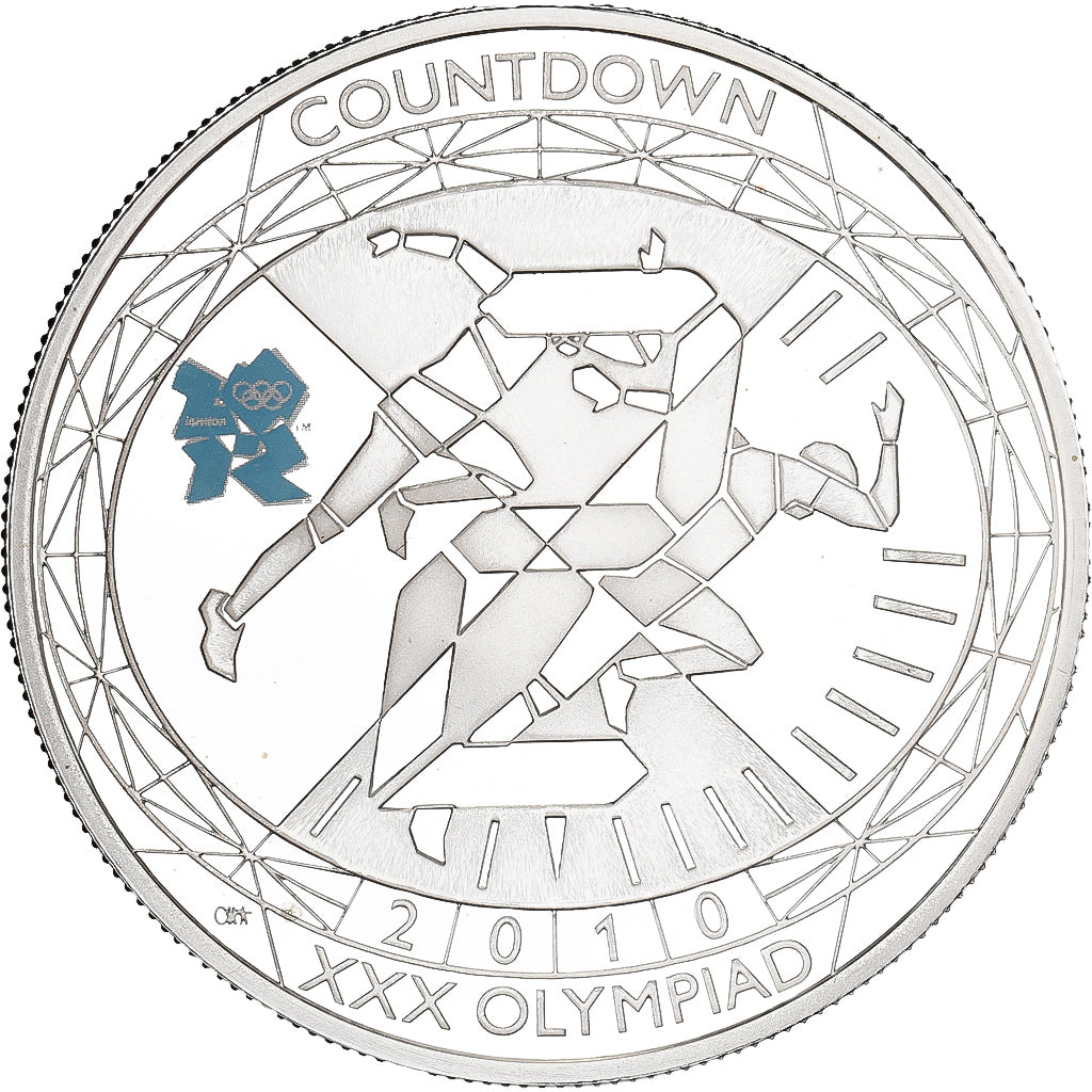 Wielka Brytania, 5 Pounds, COUNTDOWN, 2010, British Royal Mint, Srebro, UNC