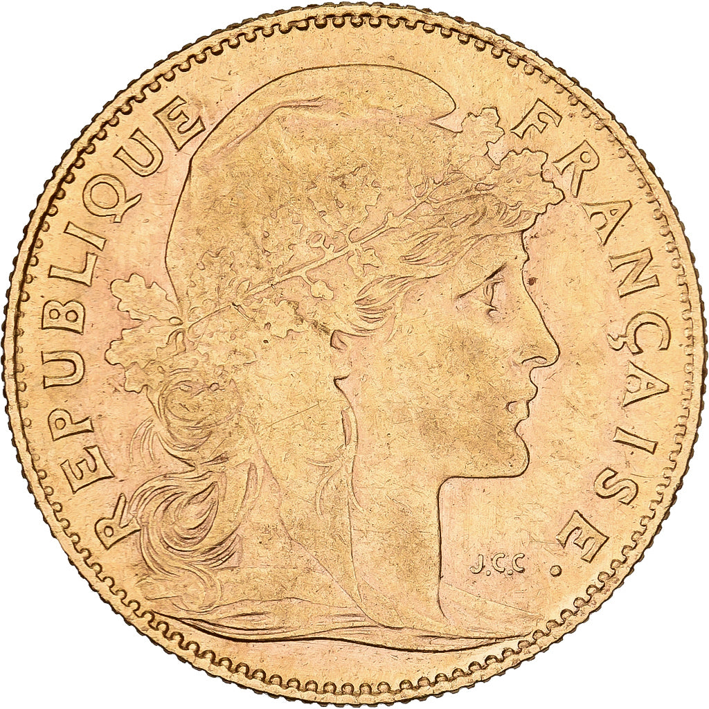 Frankreich, 10 Francs, Marianne, 1910, Paris, Gold, STGL, KM:846