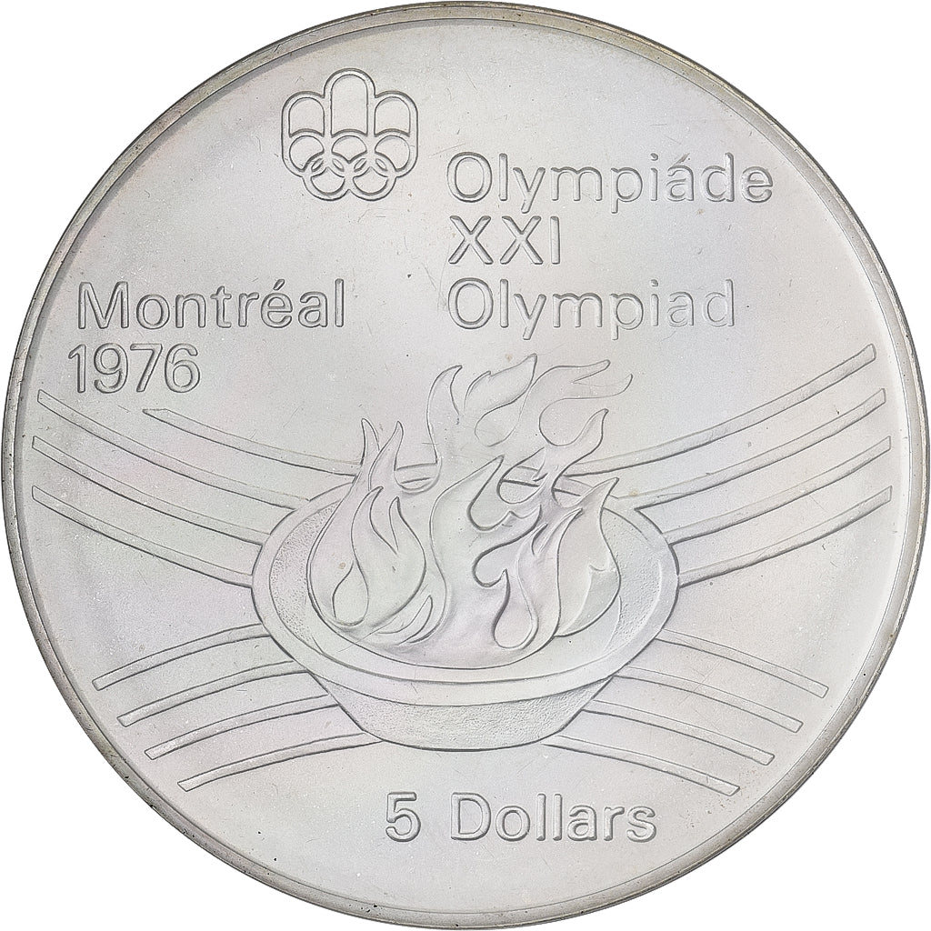 Kanada, Elizabeth II, 5 Dollars, 1975, Royal Canadian Mint, Silber, UNZ, KM:110