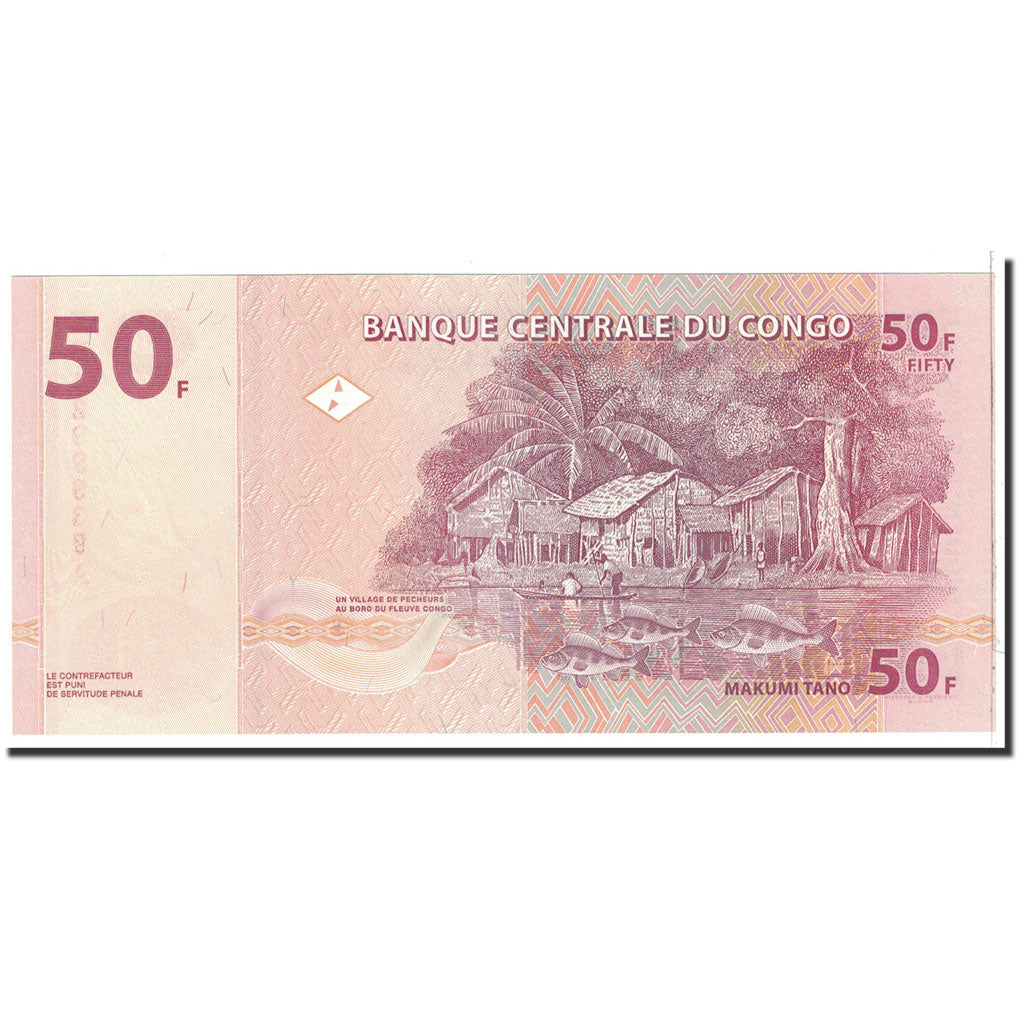 Banknote, Congo Democratic Republic, 50 Francs, 2007, 2007-07-31, KM:97a