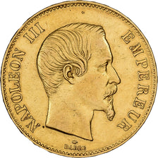 Frankreich, Napoleon III, 100 Francs, Napoléon III, 1855, Paris, Gold, SS+