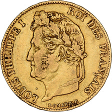 France, 20 Francs, Louis-Philippe, 1848, Paris, Gold, EF(40-45), KM:750.1