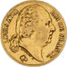 France, Louis XVIII, 20 Francs, Louis XVIII, 1824, Paris, Or, TTB, KM:712.1