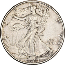 United States, Half Dollar, Walking Liberty Half Dollar, 1944, Philadelphia