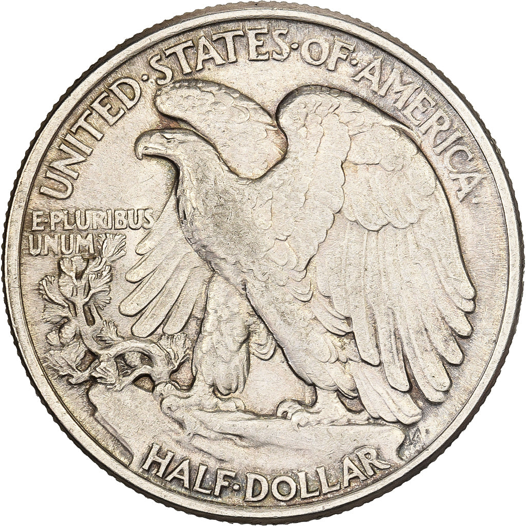United States, Half Dollar, Walking Liberty Half Dollar, 1944, Philadelphia
