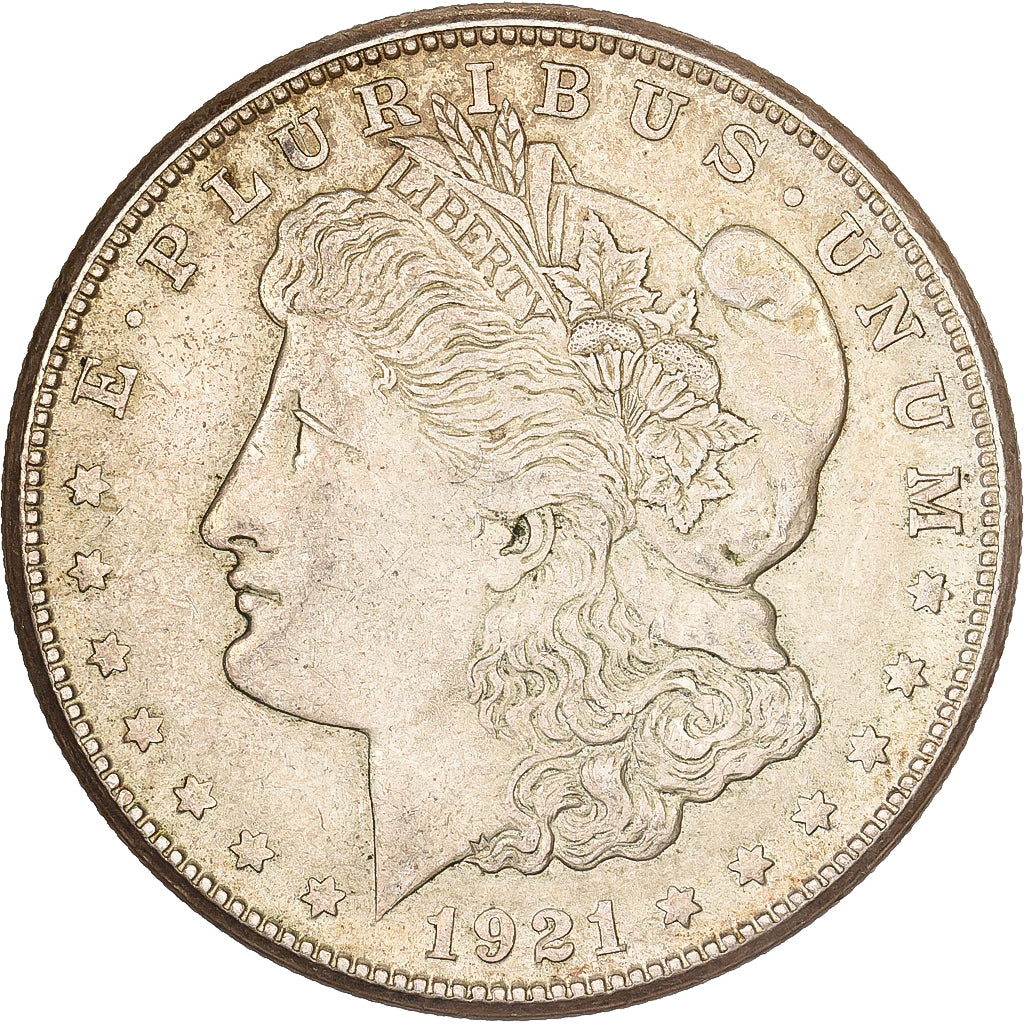 United States, Dollar, Morgan Dollar, 1921, San Francisco, Silver, EF(40-45)