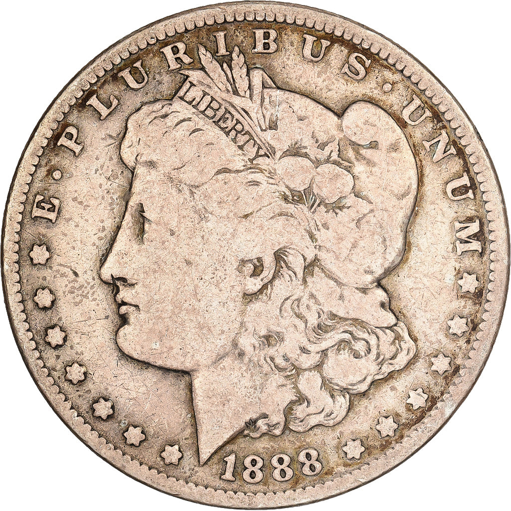 Stati Uniti, Dollar, Morgan Dollar, 1888, New Orleans, Argento, MB, KM:110
