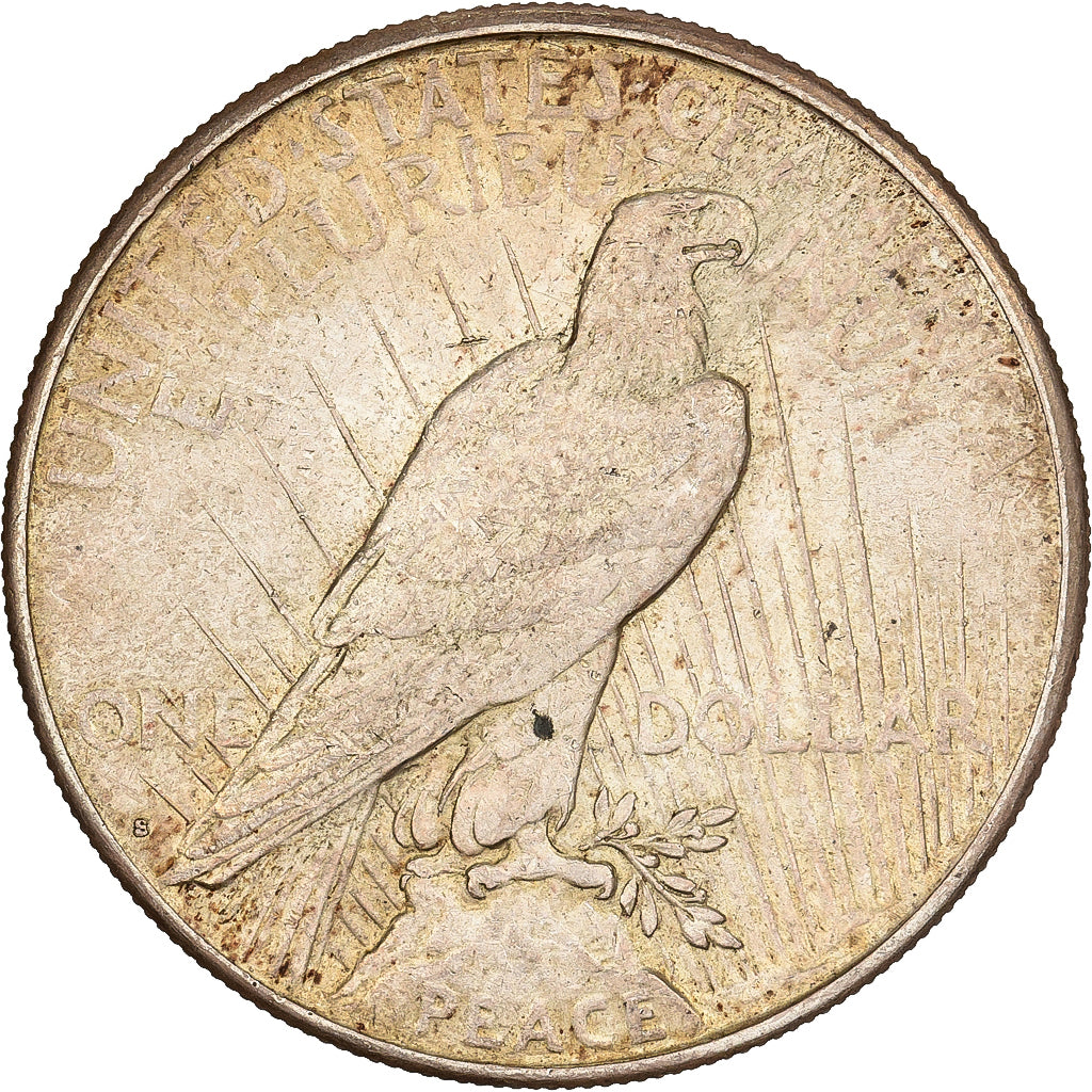 United States, Dollar, Peace Dollar, 1922, San Francisco, Silver, EF(40-45)