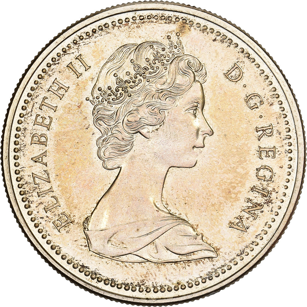Canada, Élisabeth II, Dollar, 1873-1973, Royal Canadian Mint, Argent, SUP