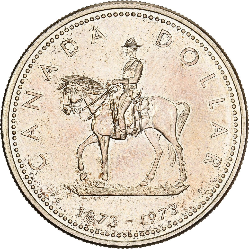 Canada, Élisabeth II, Dollar, 1873-1973, Royal Canadian Mint, Argent, SUP