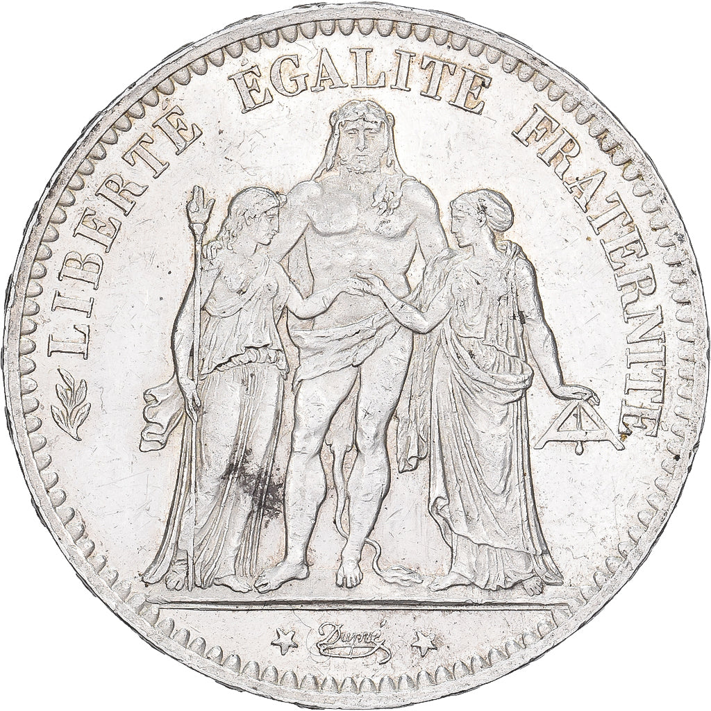 France, 5 Francs, Hercule, 1877, Paris, Argent, TTB+, KM:820.1