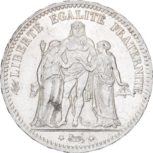 France, 5 Francs, Hercule, 1877, Paris, Silver, AU(50-53), KM:820.1