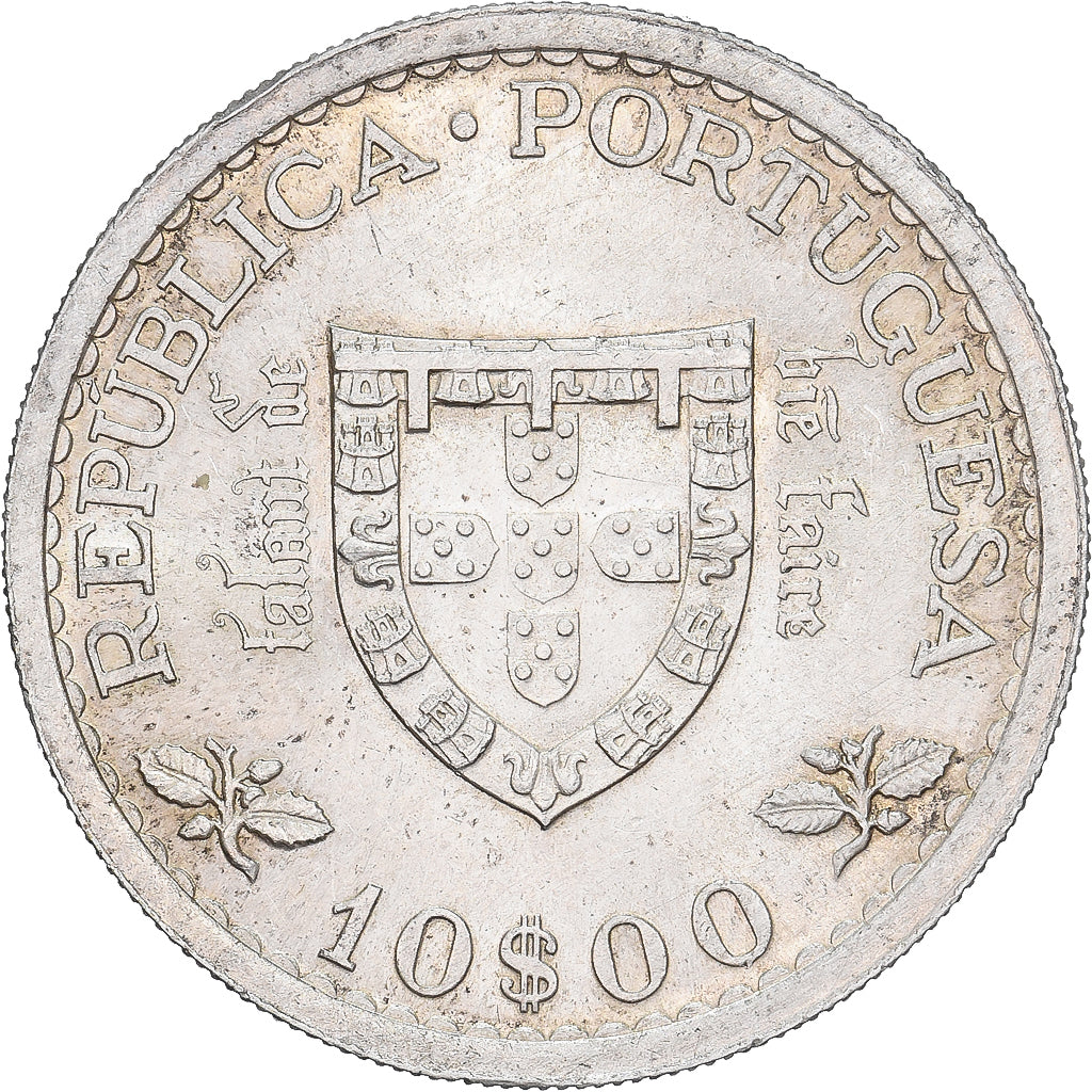 Portogallo, 10 Escudos, 1960, Lisbon, Argento, BB, KM:588