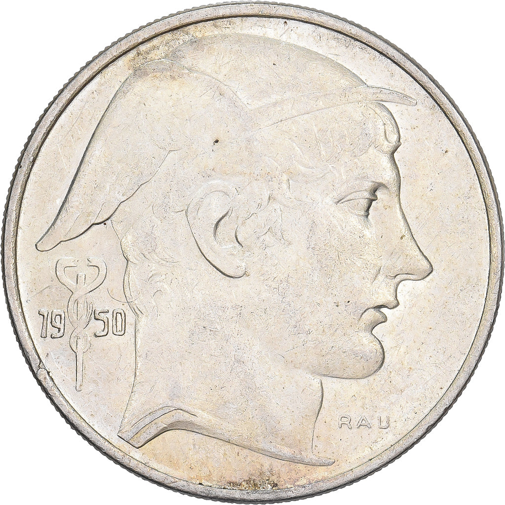 Belgique, 20 Francs, 20 Frank, 1950, Bruxelles, Argent, TTB, KM:140.2
