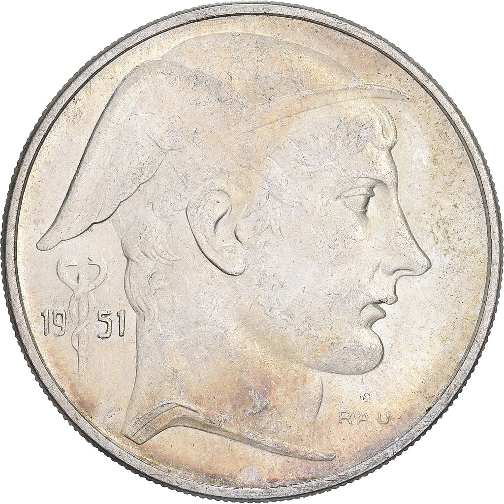 Belgique, 20 Francs, 20 Frank, 1951, Bruxelles, Argent, TTB, KM:141.2