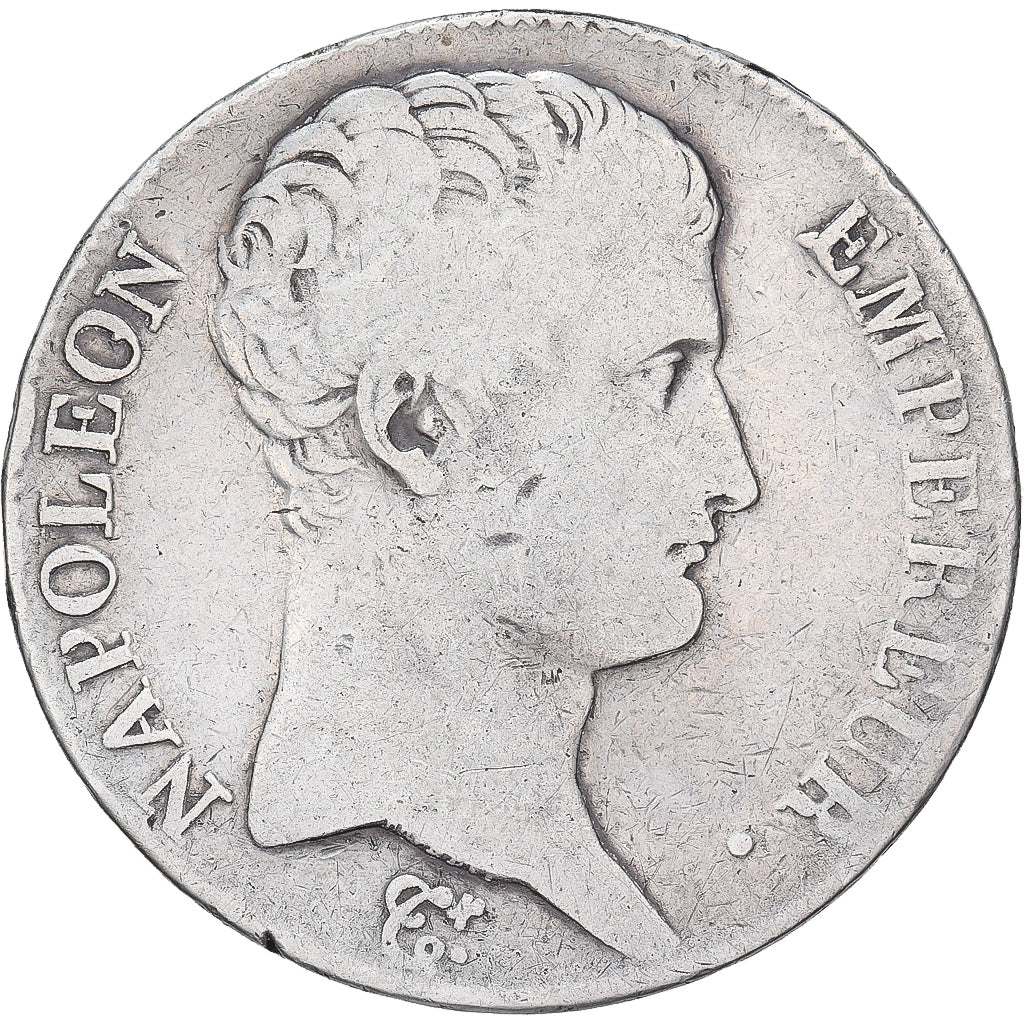 France, 5 Francs, Napoléon I, AN 13, Paris, Argent, TB+, KM:662.1