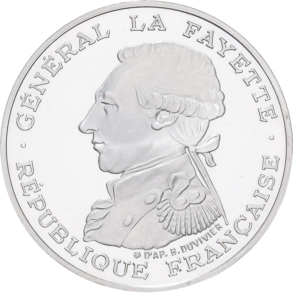 France, 100 Francs, Lafayette, 1987, Paris, Argent, FDC, KM:962