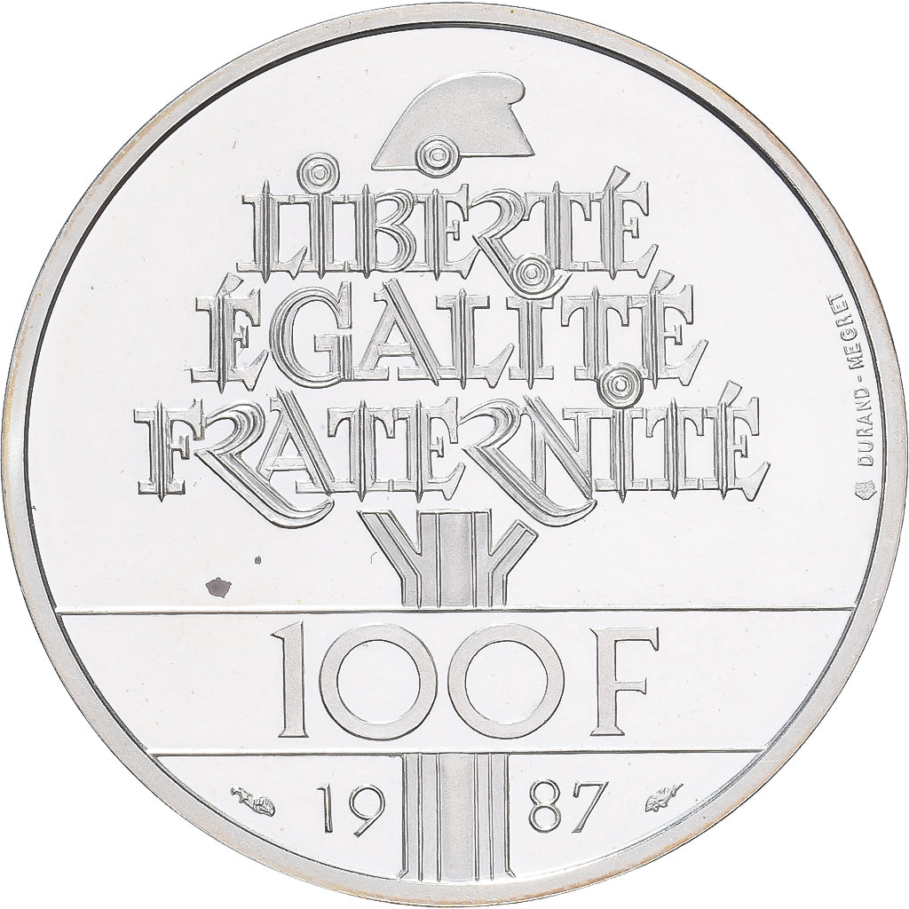 France, 100 Francs, Lafayette, 1987, Paris, Argent, FDC, KM:962