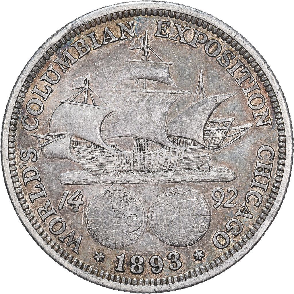 Stati Uniti, Half Dollar, 1893, Philadelphia, Argento, BB, KM:117