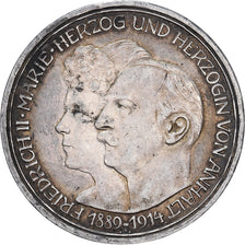 German Empire, ANHALT-DESSAU, Friedrich II, 3 Mark, 1914, Berlin, Silber, VZ