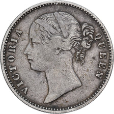 India, Victoria, Rupee, 1840, Calcutta, Silber, S+, KM:457.1