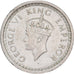 Índia, George VI, 1/4 Rupee, 1945, Prata, AU(50-53), KM:547