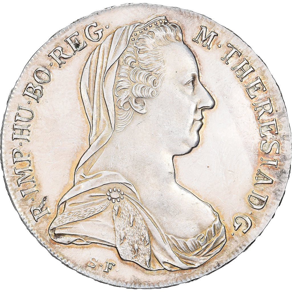Austria, Thaler, Convention, Marie-Thérèse, 1780, Restrike, Argento, SPL-