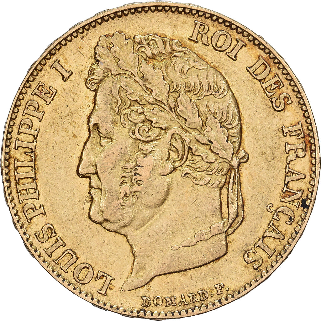 France, 20 Francs, Louis-Philippe, 1848, Paris, Gold, AU(50-53), KM:750.1