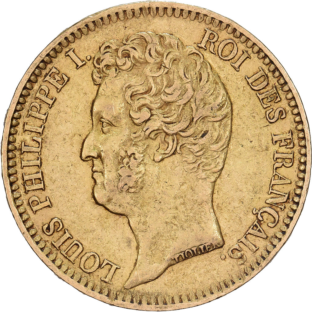 France, 20 Francs, Louis-Philippe, 1831, Paris, Gold, EF(40-45), KM:746.1