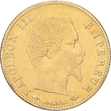 Francia, Napoleon III, 5 Francs, Napoléon III, 1860, Paris, Oro, BB+, KM:787.1