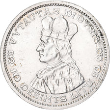 Lithuania, 10 Litu, 1936, Silber, SS+, KM:83