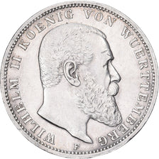 Empire allemand, WURTTEMBERG, Wilhelm II, 3 Mark, 1911, Freudenstadt, Argent