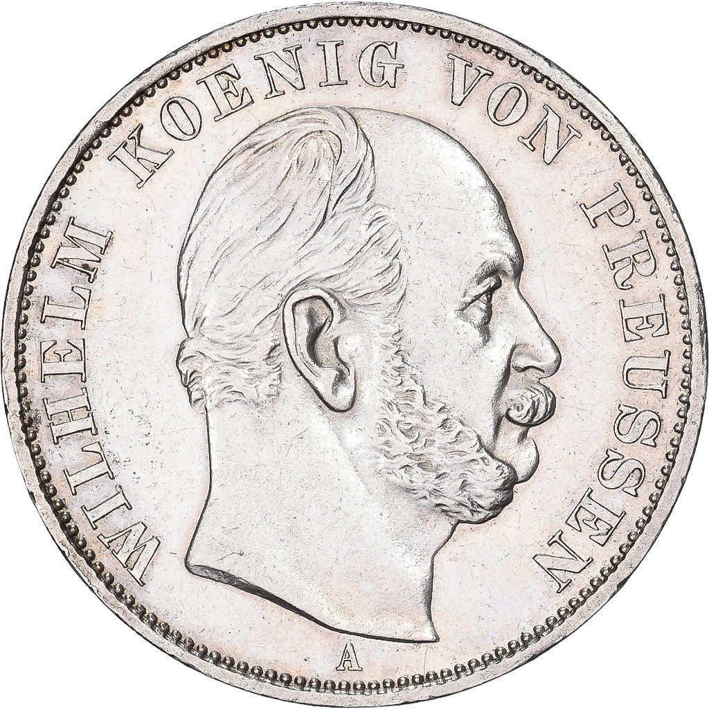 GERMANIA - IMPERO, PRUSSIA, Wilhelm I, Thaler, 1871, Berlin, Argento, BB+