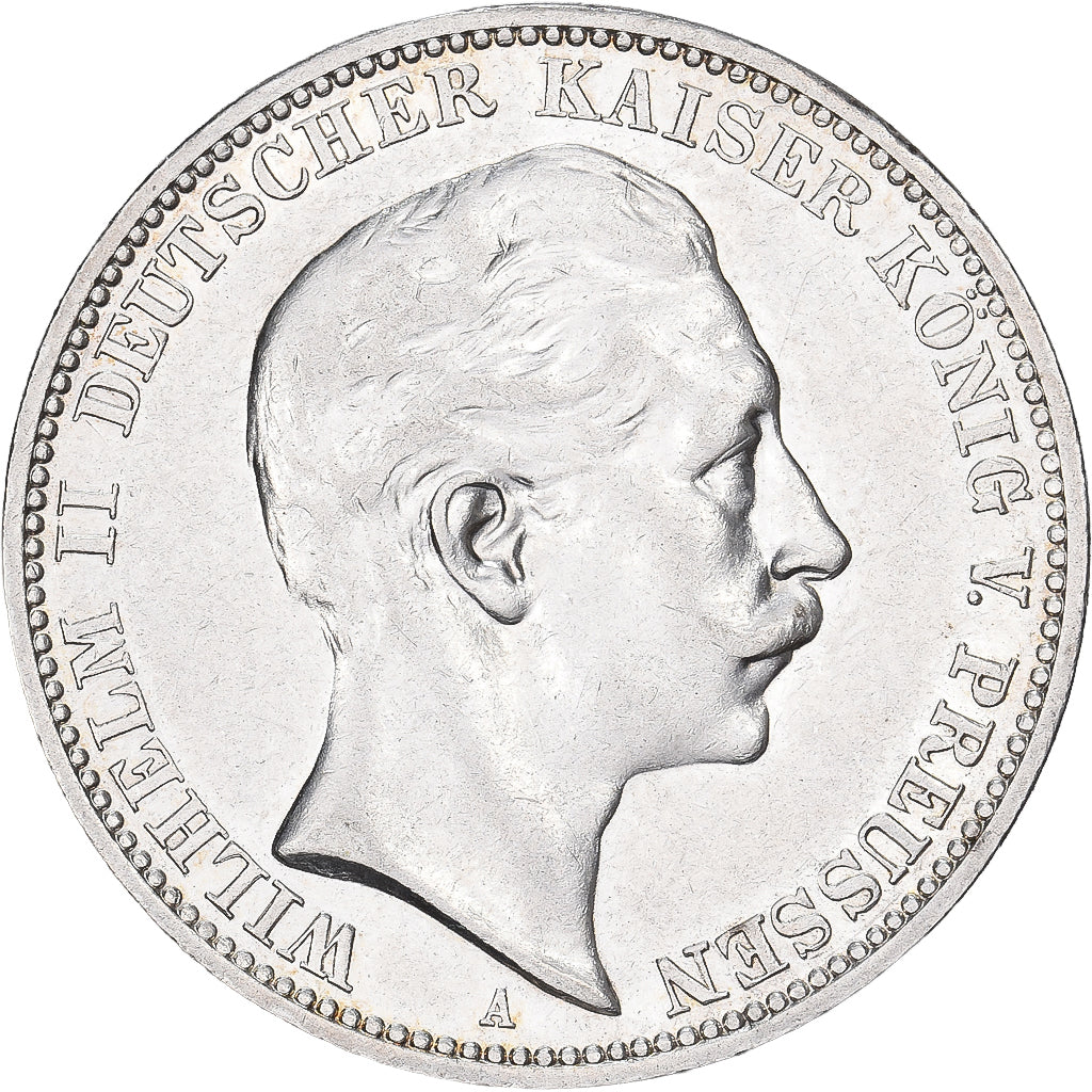 GERMANIA - IMPERO, PRUSSIA, Wilhelm II, 3 Mark, 1912, Berlin, Argento, BB