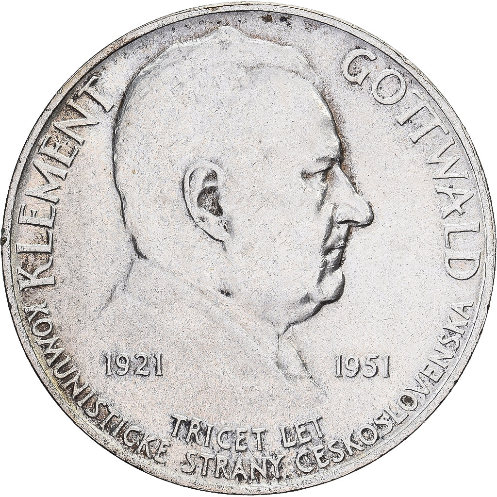Tschechoslowakei, 100 Korun, 1951, Silber, SS+, KM:33