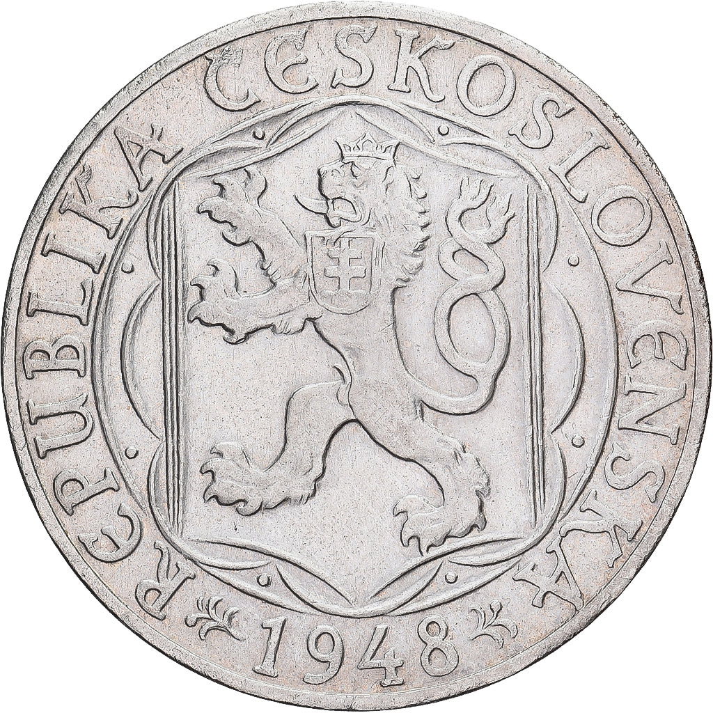 Tschechoslowakei, 100 Korun, 1948, Silber, SS+, KM:26