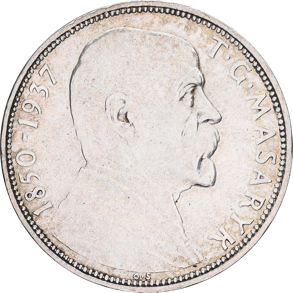 Checoslováquia, 20 Korun, 1937, Prata, EF(40-45), KM:18