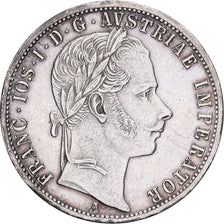 Austria, Franz Joseph I, Florin, 1865, Vienna, Silver, AU(55-58), KM:2219