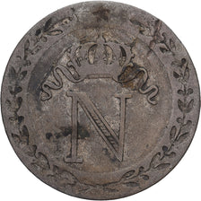 Francja, 10 Centimes, Napoléon I, 1809, Paris, Bilon, VF(30-35), KM:676.1