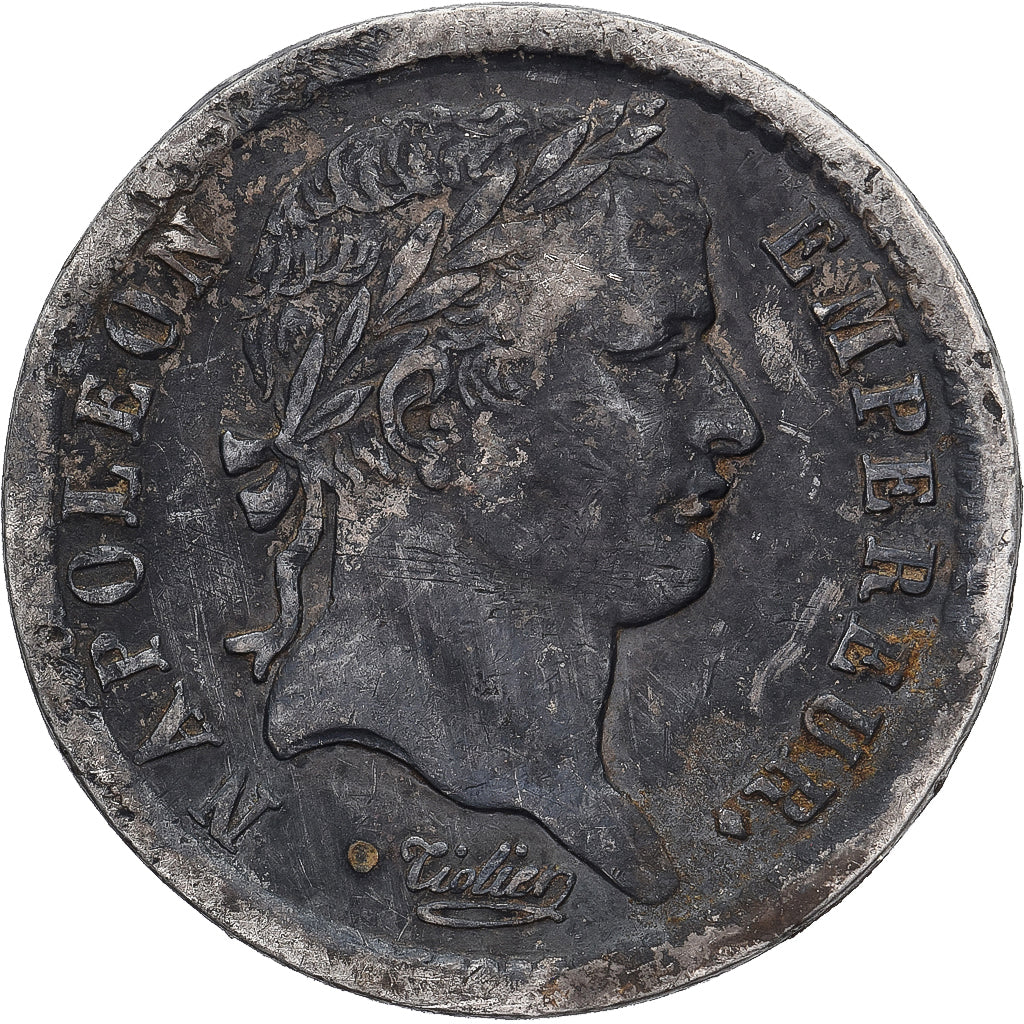 Frankrijk, 1/2 Franc, Napoléon I, 1808, Paris, Zilver, ZF, KM:680.1