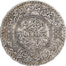 Marruecos, Yusuf, 1/2 Rial, 5 Dirhams, AH 1331/1913, bi-Bariz, Plata, MBC, KM:32