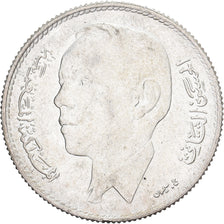 Morocco, al-Hassan II, 5 Dirhams, 1965/AH1384, Paris, Silver, AU(55-58), KM:57