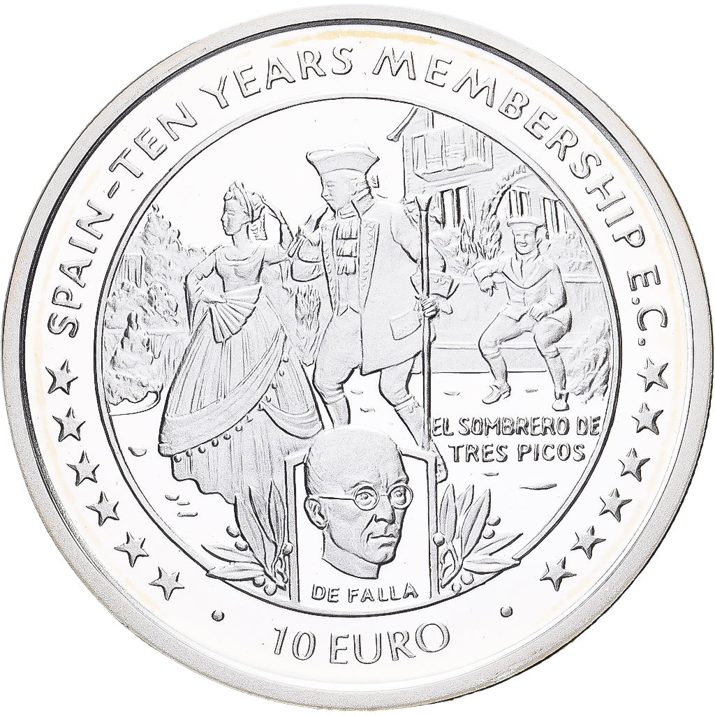 Isle of Man, Elizabeth II, 10 Euro, 1996, Silver, MS(65-70), KM:718