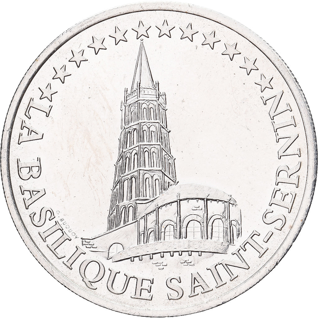 France, 20 Euro, 20 Euros Toulouse Saint-Sernin, 1998, Argent, SPL