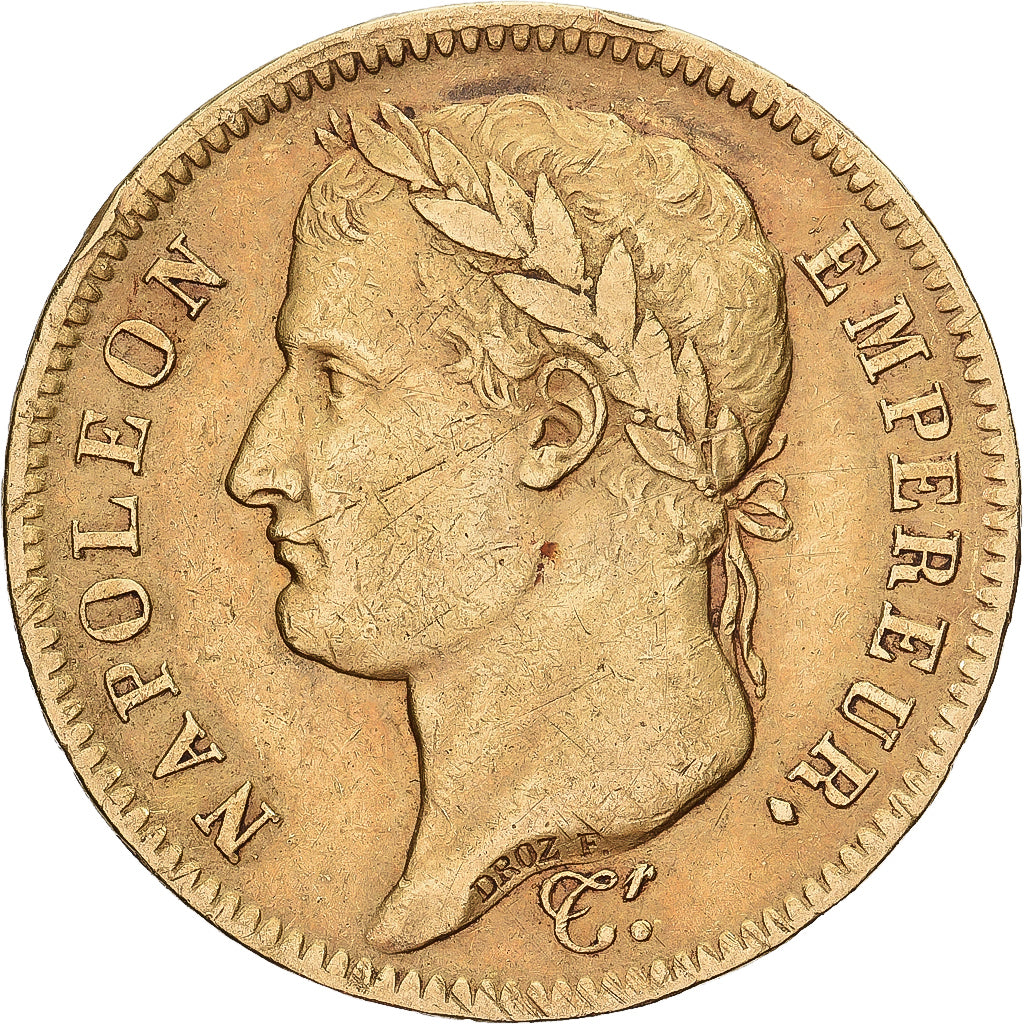 Frankreich, 40 Francs, Napoléon I, 1811, Paris, Gold, SS, KM:696.1