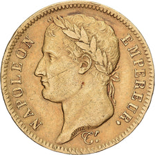 Francia, 40 Francs, Napoléon I, 1811, Paris, Oro, BB, KM:696.1