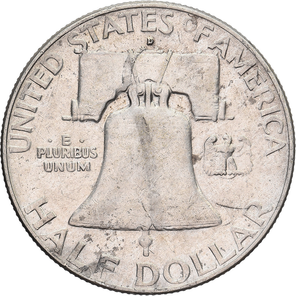 United States, Half Dollar, Franklin Half Dollar, 1962, Denver, Silver
